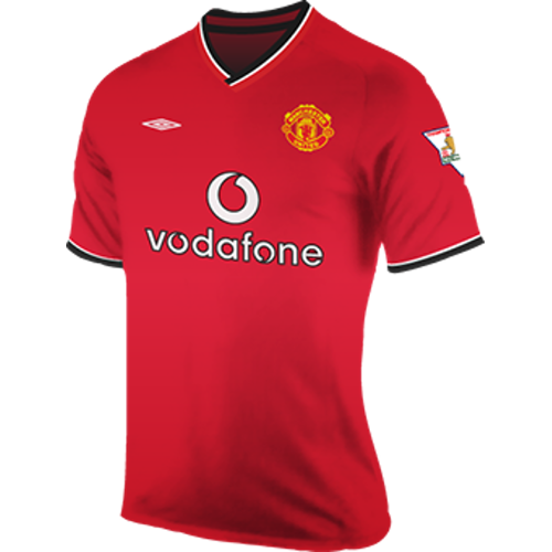 Maillot Manchester United home 2001-02