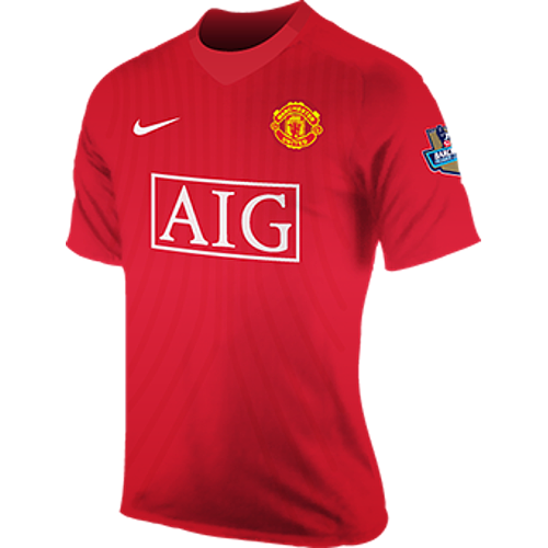 Maillot Manchester United home 2007-08